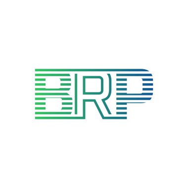 Modern BRP Logo Tasarımı. BRP Minimalist, Profesyonel ve İş Kimliği için Çok Yönlü Markalaştırma Simgesi