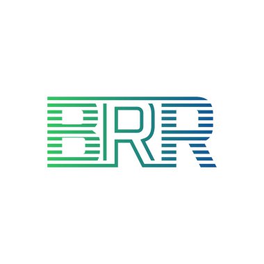Modern BRR Logo Tasarımı. BRR Minimalist, Profesyonel ve İş Kimliği için Çok Yönlü Markalaştırma Simgesi