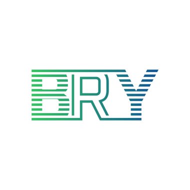 Modern BRY Logo Tasarımı. İş Kimliği için BRY Minimalist, Profesyonel ve Çok Yönlü Markalaştırma Simgesi