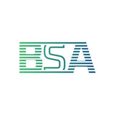 Modern BSA Logo Tasarımı. İş Kimliği için BSA Minimalist, Profesyonel ve Çok Yönlü Markalaştırma Simgesi