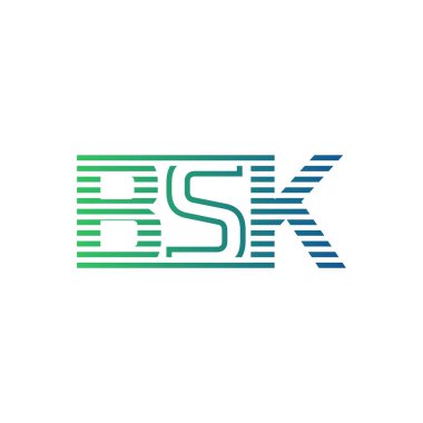 Modern BSK Logo Design. Letter BSK Minimalist, Professional, and Versatile Branding Icon for Business Identity clipart