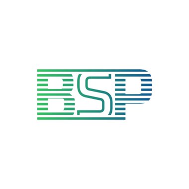 Modern BSP Logo Tasarımı. İş Kimliği için BSP Minimalist, Profesyonel ve Çok Yönlü Markalaştırma Simgesi