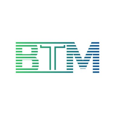 Modern BTM Logo Tasarımı. İş Kimliği İçin BTM Minimalist, Profesyonel ve Çok Yönlü Markalaştırma Simgesi