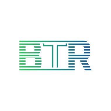 Modern BTR Logo Tasarımı. İş Kimliği için BTR Minimalist, Profesyonel ve Çok Yönlü Markalaştırma Simgesi