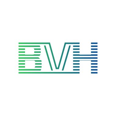 Modern BVH Logo Tasarımı. İş Kimliği için BVH Minimalist, Profesyonel ve Çok Yönlü Markalaştırma Simgesi