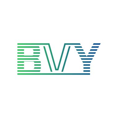 Modern BVY Logo Tasarımı. İş Kimliği için BVY Minimalist, Profesyonel ve Çok Yönlü Markalaştırma Simgesi