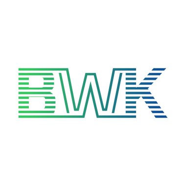 Modern BWK Logo Tasarımı. İş Kimliği için BWK Minimalist, Profesyonel ve Çok Yönlü Markalaştırma Simgesi