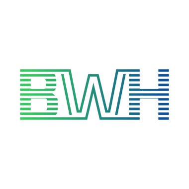 Modern BWH Logo Tasarımı. İş Kimliği için BWH Minimalist, Profesyonel ve Çok Yönlü Markalaştırma Simgesi
