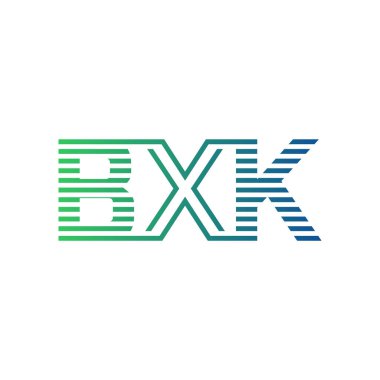 Modern BXK Logo Tasarımı. İş Kimliği için BXK Minimalist, Profesyonel ve Çok Yönlü Markalaştırma Simgesi