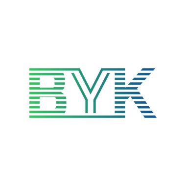 Modern BYK Logo Tasarımı. İş Kimliği için BYK Minimalist, Profesyonel ve Çok Yönlü Markalaştırma Simgesi