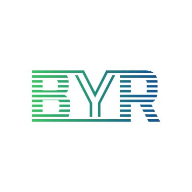 Modern BYR Logo Tasarımı. BYR Minimalist, Profesyonel ve İş Kimliği için Çok Yönlü Markalaştırma Simgesi