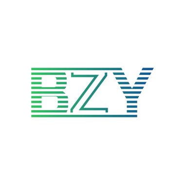 Modern BZY Logo Tasarımı. İş Kimliği için BZY Minimalist, Profesyonel ve Çok Yönlü Markalaştırma Simgesi
