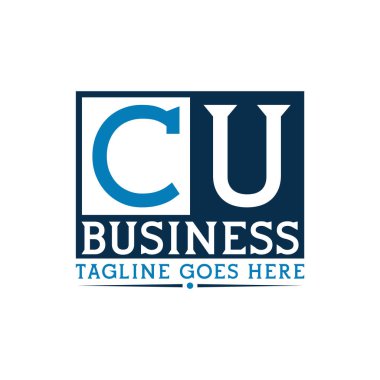 CU Logo. Letter CU Business Logo Design clipart