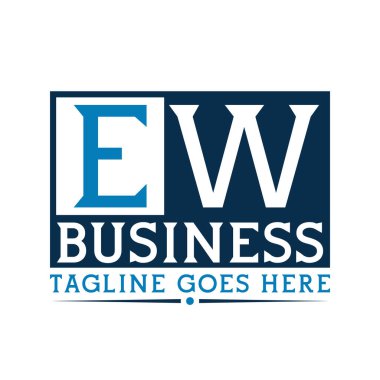 EW Logo. Letter EW Business Logo Design clipart