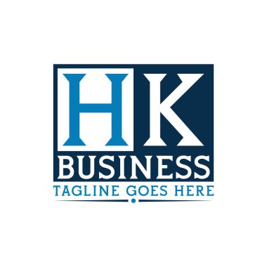 HK Logo. Letter HK Business Logo Design clipart