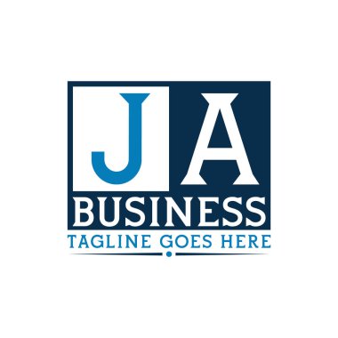 JA Logo. Letter JA Business Logo Design clipart