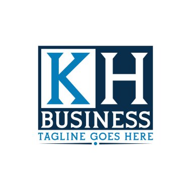 KH Logo. Letter KH Business Logo Design clipart