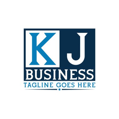 KJ Logo. Letter KJ Business Logo Design clipart