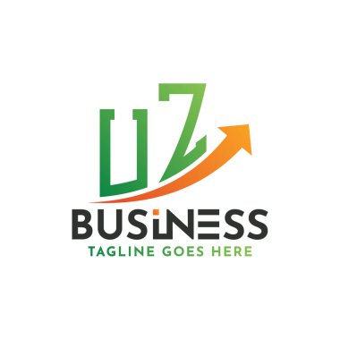 UZ Finance Logo. Letter UZ Logo Business Success. UZ Growth Arrow Financial Success Logo Design clipart