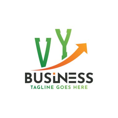 VY Finance Logo. Letter VY Logo Business Success. VY Growth Arrow Financial Success Logo Design clipart