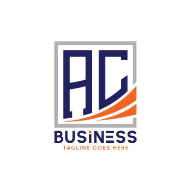 Letter AC Business Logo. Modern AC Logo for Corporate Branding. AC Growth Success Logo clipart