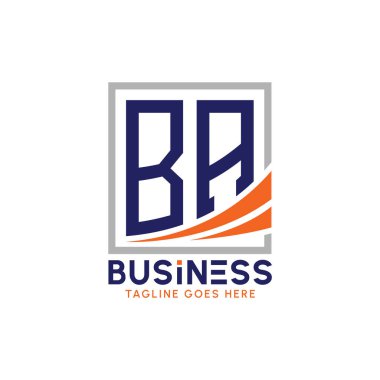 Letter BA Business Logo. Modern BA Logo for Corporate Branding. BA Growth Success Logo clipart