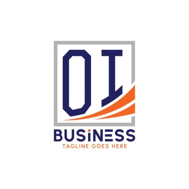 Letter OI Business Logo. Modern OI Logo for Corporate Branding. OI Growth Success Logo clipart