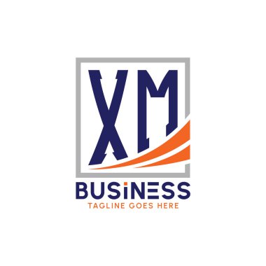 Mektup XM İş Logosu. Şirket Markası için modern XM Logosu. XM Büyüme Başarısı Logosu