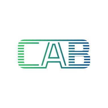 Modern CAB Logo Tasarımı. İş Kimliği için CAB Minimalist, Profesyonel ve Çok Yönlü Markalaştırma Simgesi