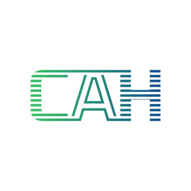 Modern CAH Logo Tasarımı. İş Kimliği için CAH Minimalist, Profesyonel ve Çok Yönlü Markalaştırma Simgesi