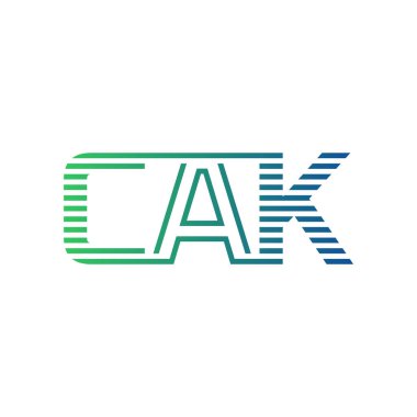 Modern CAK Logo Tasarımı. CAK Minimalist, Profesyonel ve İş Kimliği için Çok Yönlü Markalaştırma Simgesi