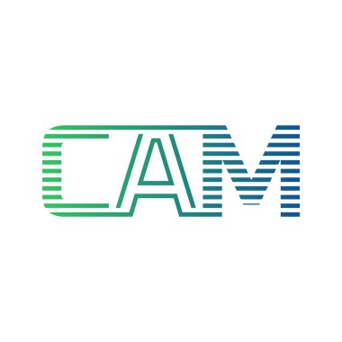 Modern CAM Logo Tasarımı. Harf CAM Minimalist, Profesyonel ve İş Kimliği için Çok Yönlü Markalaştırma Simgesi