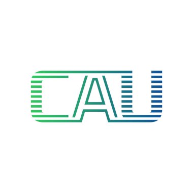 Modern CAU Logo Tasarımı. CAU Minimalist, Profesyonel ve İş Kimliği için Çok Yönlü Markalaştırma Simgesi