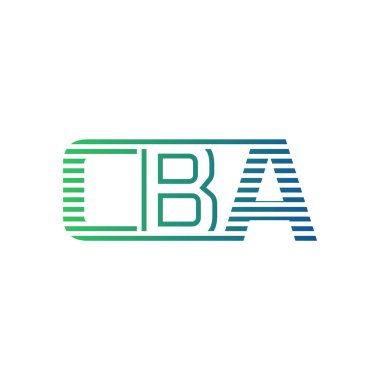 Modern CBA Logo Tasarımı. Harf CBA Minimalist, Profesyonel ve İşletme Kimliği için Çok Yönlü Marka Simgesi