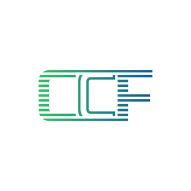 Modern CCF Logo Tasarımı. CCF Minimalist, Profesyonel ve İş Kimliği için Çok Yönlü Markalaştırma Simgesi
