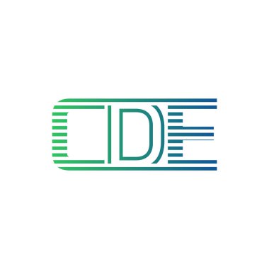 Modern CDE Logo Tasarımı. İş Kimliği için CDE Minimalist, Profesyonel ve Çok Yönlü Markalaştırma Simgesi
