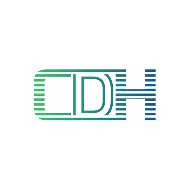 Modern CDH Logo Tasarımı. CDH Minimalist, Profesyonel ve İş Kimliği için Çok Yönlü Markalaştırma Simgesi