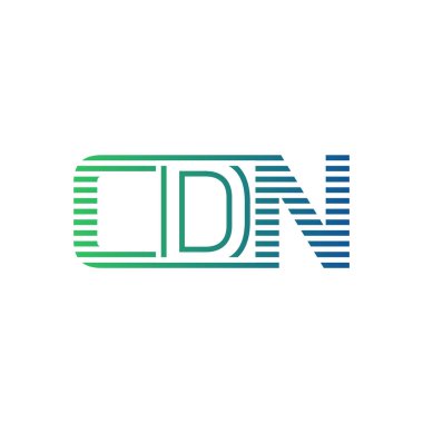 Modern CDN Logo Tasarımı. İş Kimliği için CDN Minimalist, Profesyonel ve Çok Yönlü Markalaştırma Simgesi
