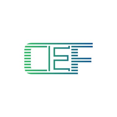 Modern CEF Logo Tasarımı. CEF Minimalist, Profesyonel ve İşletme Kimliği İçin Çok Yönlü Markalaştırma Simgesi