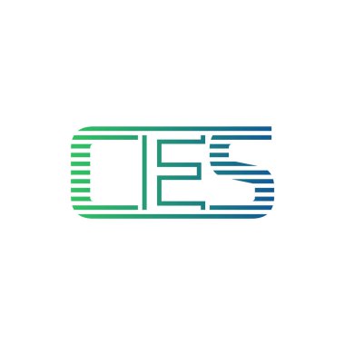 Modern CES Logo Tasarımı. İş Kimliği için CES Minimalist, Profesyonel ve Çok Yönlü Markalaştırma Simgesi
