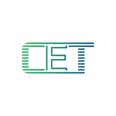 Modern CET Logo Tasarımı. CET Minimalist, Profesyonel ve İş Kimliği için Çok Yönlü Markalaştırma Simgesi