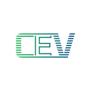 Modern CEV Logo Tasarımı. CEV Minimalist, Profesyonel ve Çok Yönlü İşletme Kimliği Simgesi