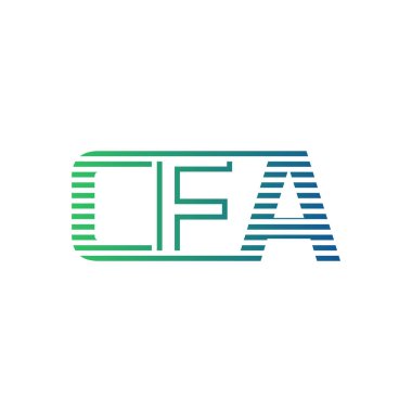 Modern CFA Logo Tasarımı. İş Kimliği için CFA Minimalist, Profesyonel ve Çok Yönlü Markalaştırma Simgesi