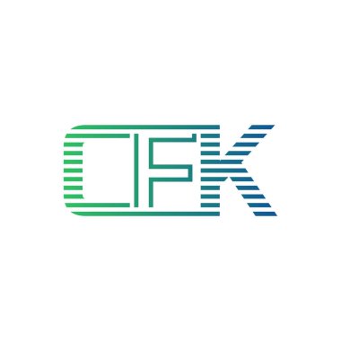 Modern CFK Logo Tasarımı. İş Kimliği için CFK Minimalist, Profesyonel ve Çok Yönlü Markalaştırma Simgesi