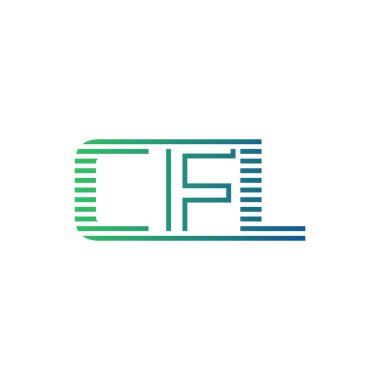 Modern CFL Logo Tasarımı. İş Kimliği için CFL Minimalist, Profesyonel ve Çok Yönlü Markalaştırma Simgesi