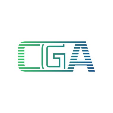Modern CGA Logo Tasarımı. İş Kimliği için CGA Minimalist, Profesyonel ve Çok Yönlü Markalaştırma Simgesi