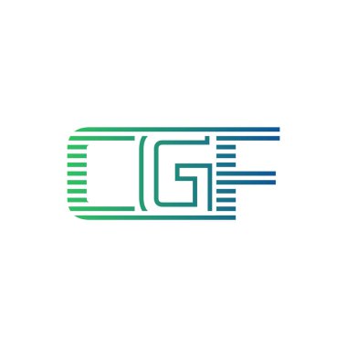 Modern CGF Logo Tasarımı. İş Kimliği için CGF Minimalist, Profesyonel ve Çok Yönlü Markalaştırma Simgesi
