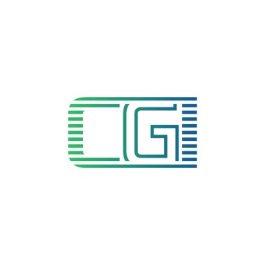 Modern CGI Logo Tasarımı. CGI Minimalist, Profesyonel ve Çok Yönlü İşletme Kimliği Simgesi