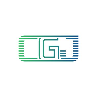 Modern CGJ Logo Tasarımı. Harf CGJ İş Kimliği Minimalist, Profesyonel ve Çok Yönlü Markalaştırma Simgesi