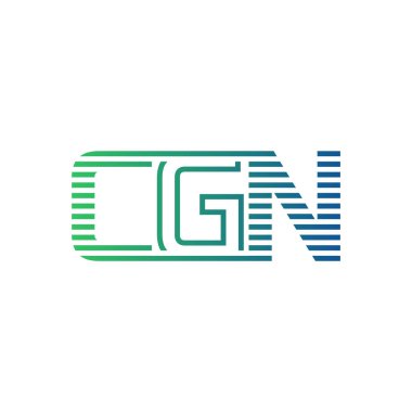 Modern CGN Logo Tasarımı. İş Kimliği için CGN Minimalist, Profesyonel ve Çok Yönlü Markalaştırma Simgesi